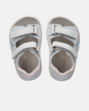 Sandali primi passi in pelle con fiocchetti