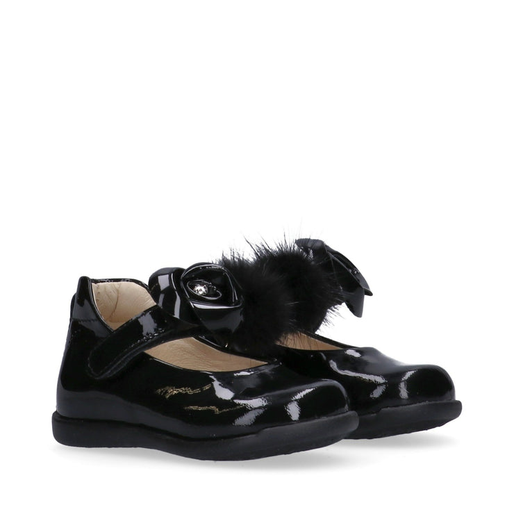 Ballerine primi passi da bambina con fiore e pon pon - Y1A3-43837-0149999-