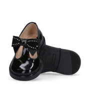 Scarpine primi passi T-bar con fiocchetto prezioso