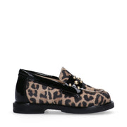 Mocassini da bambina primi passi animalier