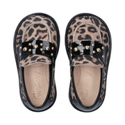 Mocassini da bambina primi passi animalier