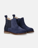 Stivaletti da bambina blu Walkey con inserti glitter e zip interna.
