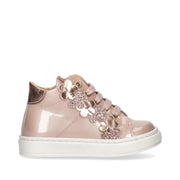 Sneakers da bambina con fiori scintillanti