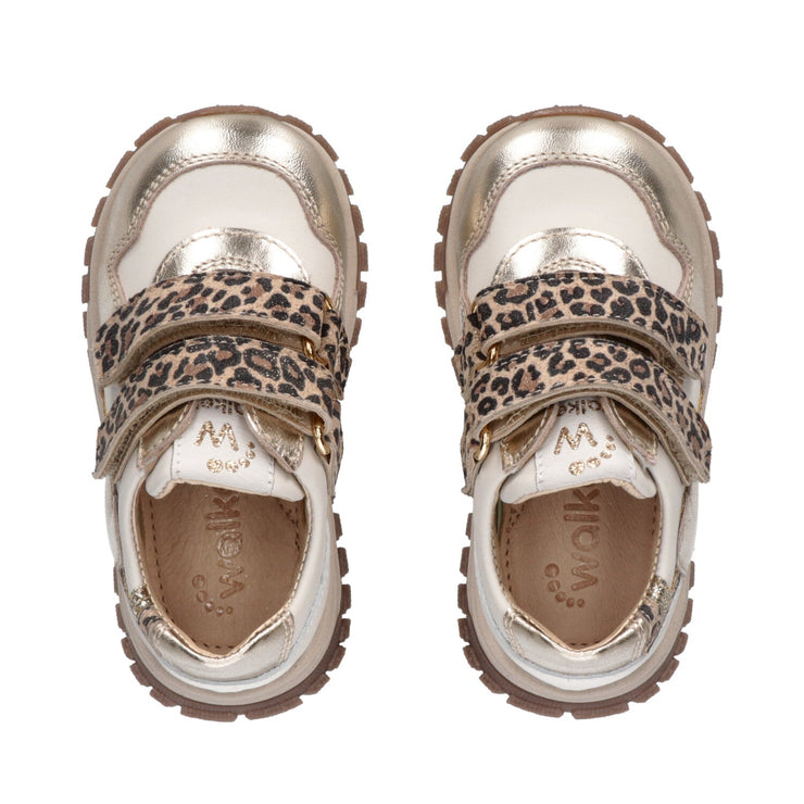 Sneakers da bambina con dettagli leopardati