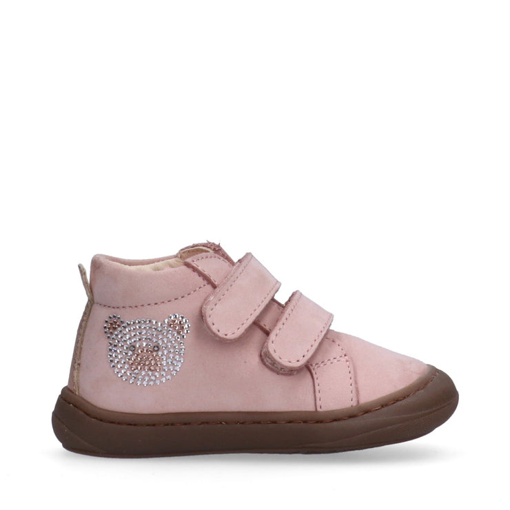 Sneakers super soft da bambina con orsetto in strass