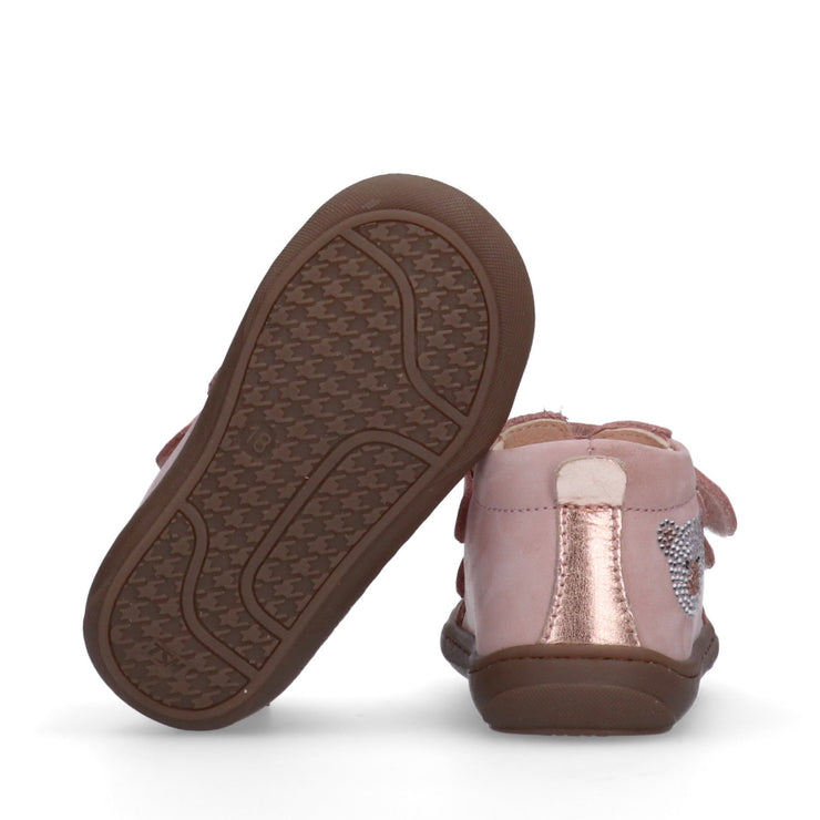 Sneakers super soft da bambina con orsetto in strass