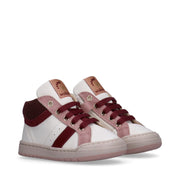 Sneakers bambina super-soft in pelle e dettagli in tessuto