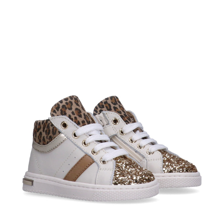 Scarpine super soft da bambina con glitter e animalier - Y1A9-43892-1292B166