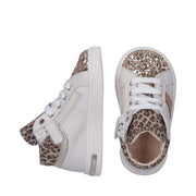 Sneakers super soft da bambina con glitter e animalier