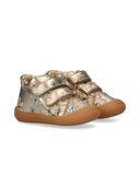 Sneakers primi passi con fiori e punta rinforzata