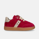 Sneakers in camoscio con stelle intarsiate