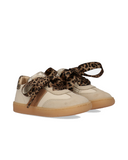 Sneakers primi passi con dettagli animalier
