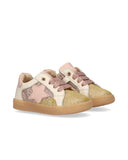 Sneakers primi passi con glitter e stella laterale