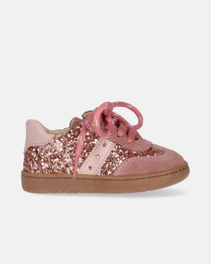 Sneakers da bambina con inserti glitter