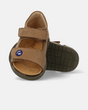 Sandali primi passi in nabuk con tallone chiuso