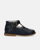 Scarpine primi passi blu navy in pelle