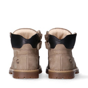 Scarponcini bambino in pelle con lacci e zip interna