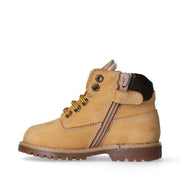 Scarponcini bambino in pelle con lacci e zip interna