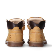 Scarponcini bambino in pelle con lacci e zip interna