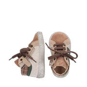 Sneakers da bambino super-soft con dettagli in tartan