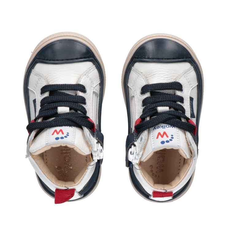 Sneakers da bambino con punta in gomma