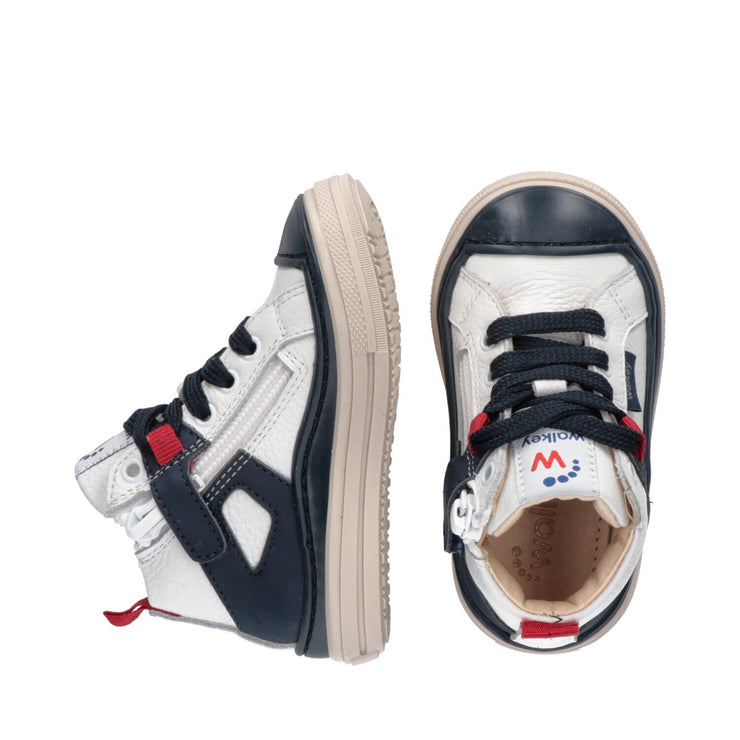 Sneakers da bambino con punta in gomma