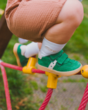 Sneakers bambino verde smeraldo ultra flessibili