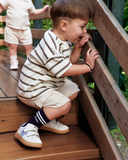 Sneakers primi passi Walkey bambino beige con velcro