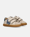 Sneaker primi passi Walkey beige con velcro per bambino