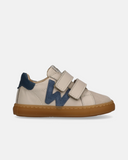 Sneakers primi passi Walkey bambino beige con velcro