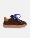 Sneakers bambino in camoscio con doppio laccio