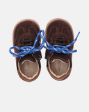 Sneakers bambino in camoscio con doppio laccio