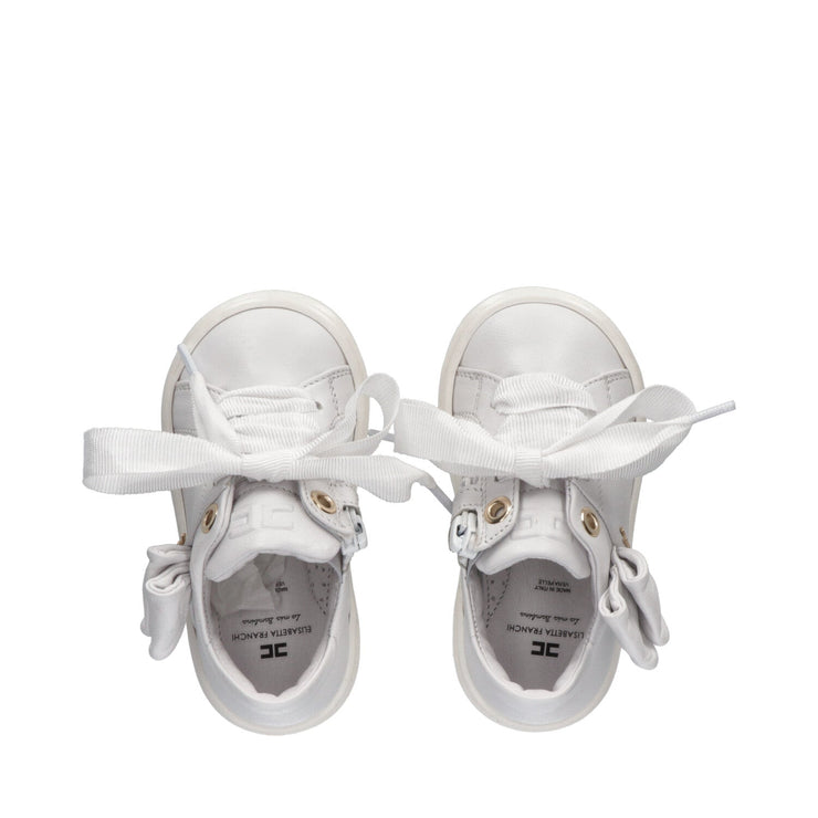 Sneakers da bambina con fiocchi laterali