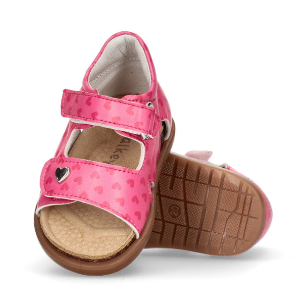Fussbett sandals for girls with hearts