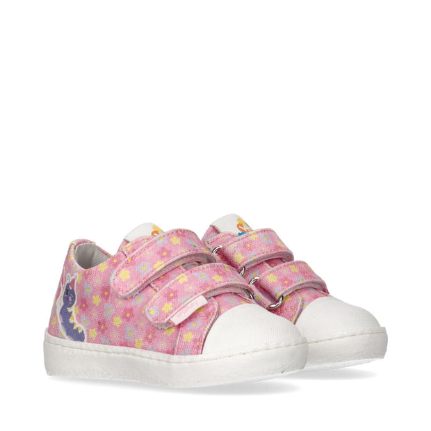 Sneakers da bambina con fiorellini - S1A9-70000-0138A366