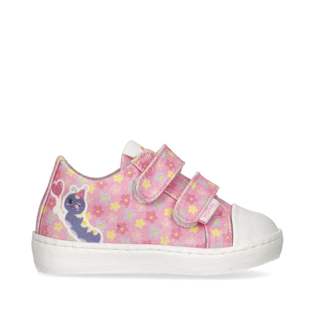 Sneakers da bambina con fiorellini