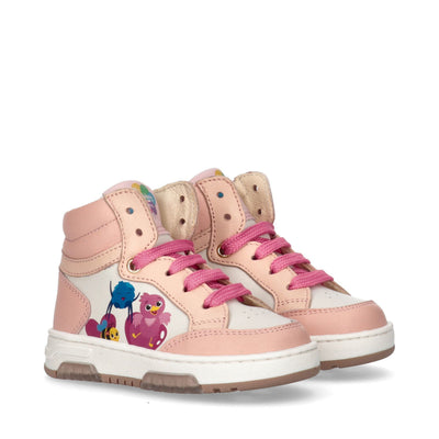 Sneakers da bambina con lacci colorati - S1A9-70053-0051A525