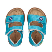Fussbett sandals for children with polka dot pattern