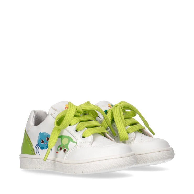 Sneakers da bambino con lacci colorati - S1B9-70030-1604X165