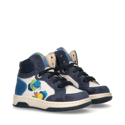 Sneakers da bambino con lacci colorati - S1B9-70078-0133B009