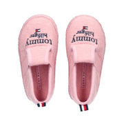 Felt girl's slippers with logo