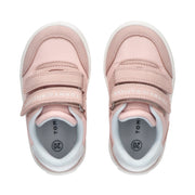 Sneakers da bambina in tessuto con doppio velcro
