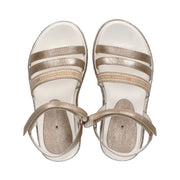 Sandals with strap and triple band