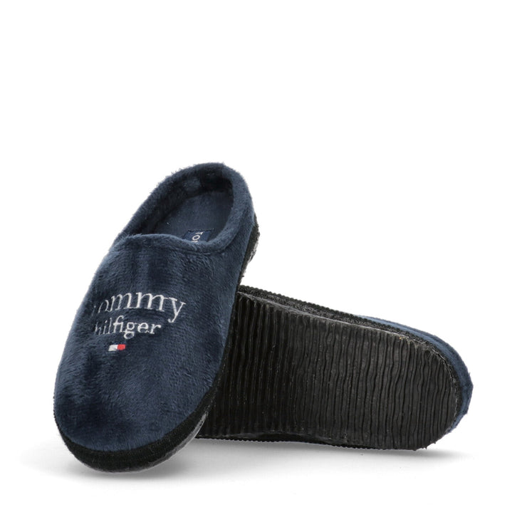 Children's slippers in felt with logo