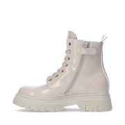 Classic lace-up combat boots with platform bottom