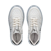 Lace-up sneakers with transparent sole