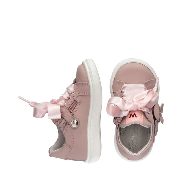Sneakers da bambina con fiore prezioso