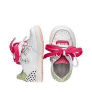 Sneakers da bambina con doppi lacci bicolor