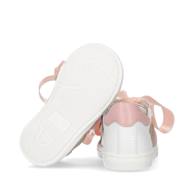 Girls' sneakers with two-tone teddy bear