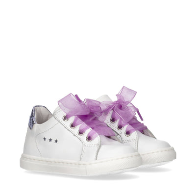 Sneakers da bambina con lacci in organza - Y1A9-42312-1610X175